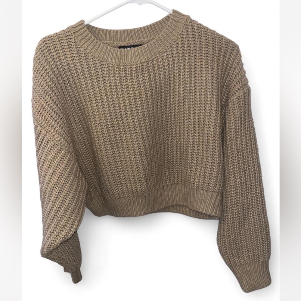 SHEIN Women's Brown Knit Sweater
